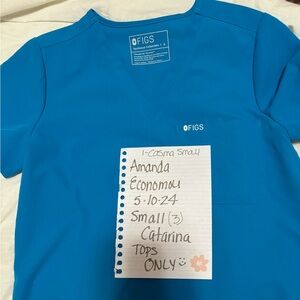 Figs Extreme Blue small Catarina nwot